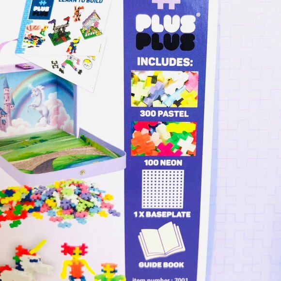 Plus-Plus Pastel 400 pieces Unicorn Fairy Tale Suitcase New Sealed Age 5+ - Picture 13 of 15